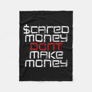 Ed Money Don't Make Money  Fleece Blanket