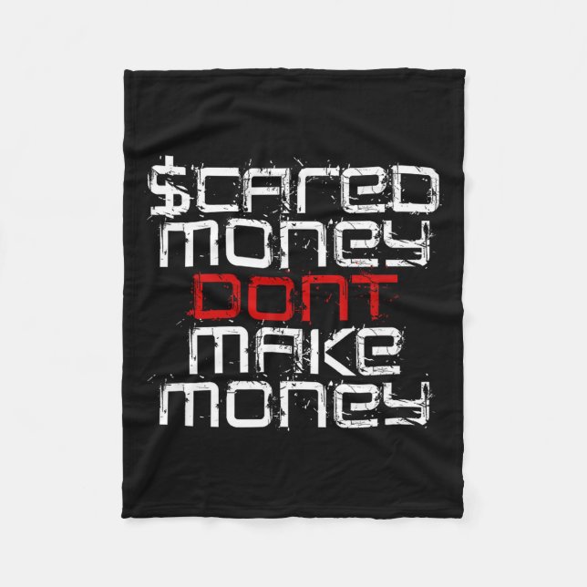 Ed Money Don't Make Money  Fleece Blanket (Front)