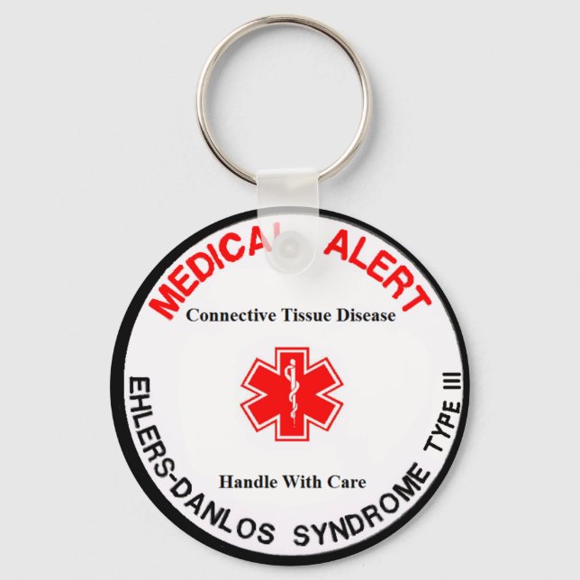 ed type 3 medical alert keychain (Front)