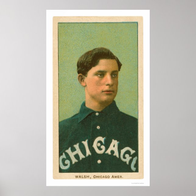 Ed Walsh Baseball Card 1909 Poster (Front)