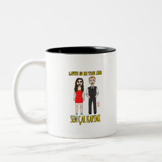 Eda y Serkan love is in the air Two-Tone Coffee Mug