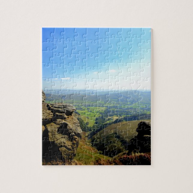 Edale valley and rocks jigsaw puzzle (Vertical)