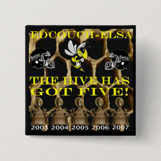 Edcouch-Elsa 5x District Champs 15 Cm Square Badge