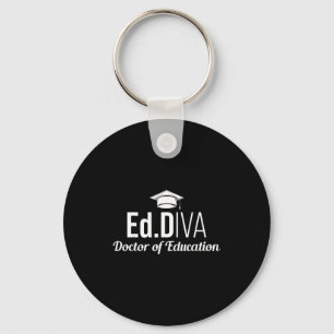 Edd doctor of education edd diva doctorate key ring