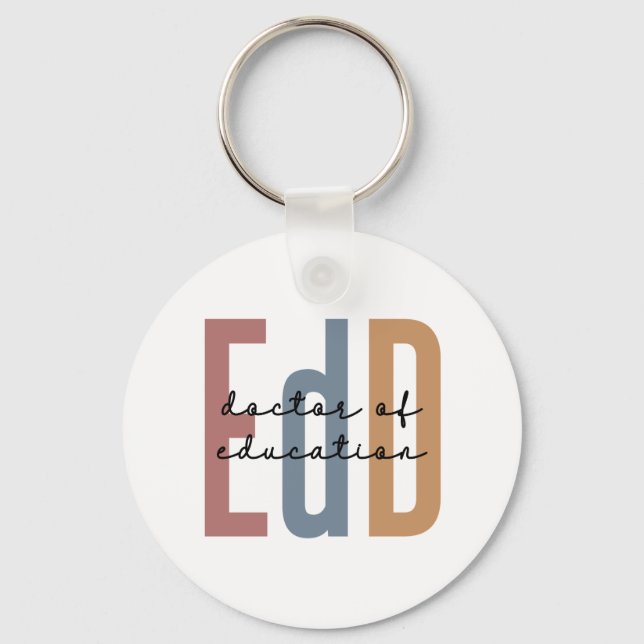 EdD Doctor Of Education Graduation Key Ring (Front)