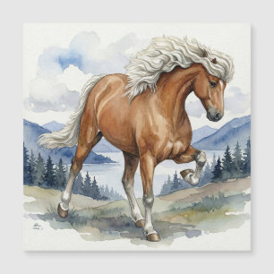 Edda Silver bay Icelandic Horse in the Mountains