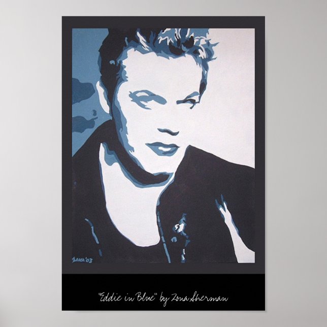Eddie in blue poster (Front)