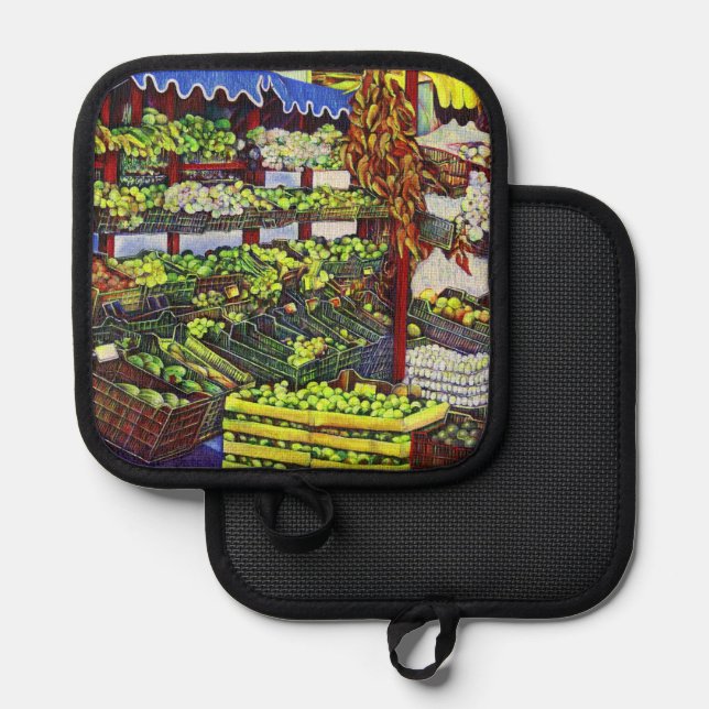 Eddie’s Market, Hungary Pot Holder (Front/Back)