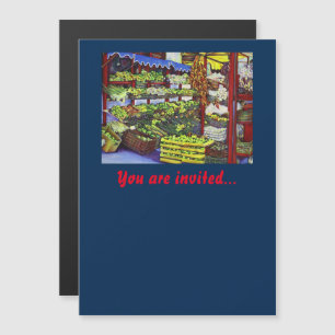 Eddie's Market, Hungary Magnetic Invitation