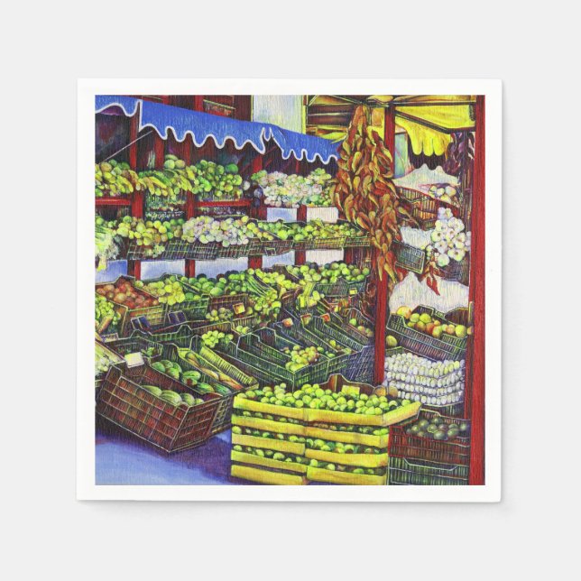 Eddie's Market, Hungary Napkin (Front)