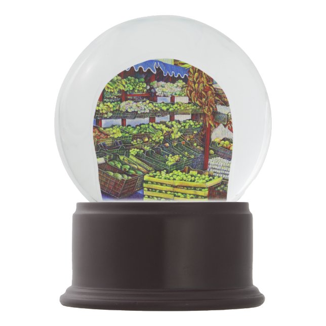Eddie's Market, Hungary Snow Globe (Front)