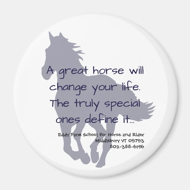 Eddy Farm School for Horse and Rider Magnet (Front)