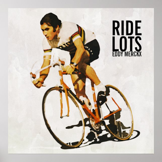 Eddy Merckx Motivational Poster (Front)