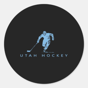 Eddy's Canyon Hockey Utah Hockey - Uni Classic Round Sticker
