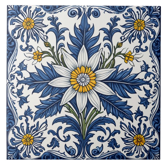 Edelweiss Ceramic Tile (Front)