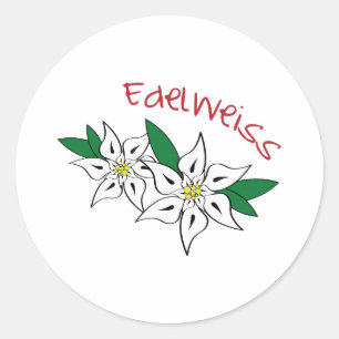 Edelweiss Classic Round Sticker