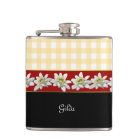 Edelweiss Flowers Custom Flask