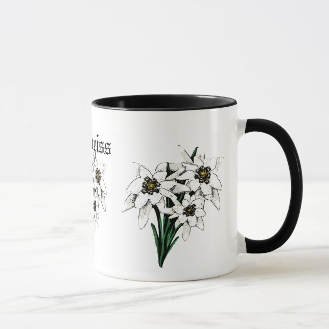 Edelweiss Flowers Mug (Right)
