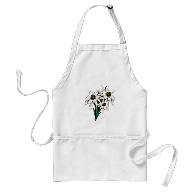 Edelweiss Flowers Standard Apron (Front)