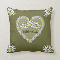 Edelweiss Heart American MoJo Pillow