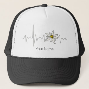 Edelweiss Heartbeat Oktoberfest Vintage Souvenir Trucker Hat