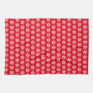 Edelweiss Pattern  Tea Towel