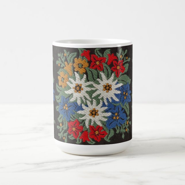 Edelweiss Swiss Alpine Flower Coffee Mug (Center)