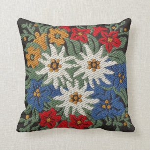 Edelweiss Swiss Alpine Flower Cushion