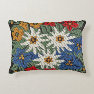Edelweiss Swiss Alpine Flower Decorative Cushion