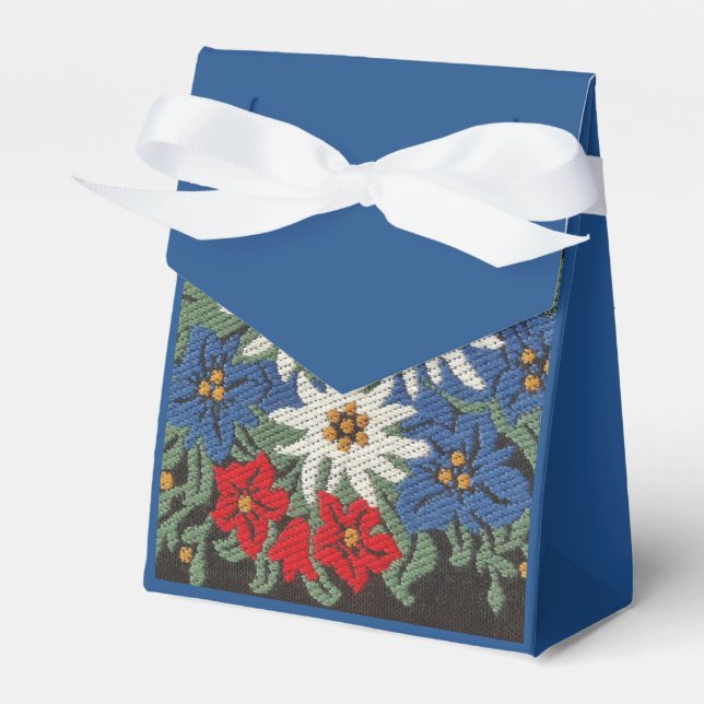Edelweiss Swiss Alpine Flower Favour Box (Front Side)