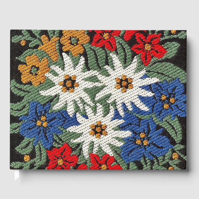 Edelweiss Swiss Alpine Flower Guest Book (Front)
