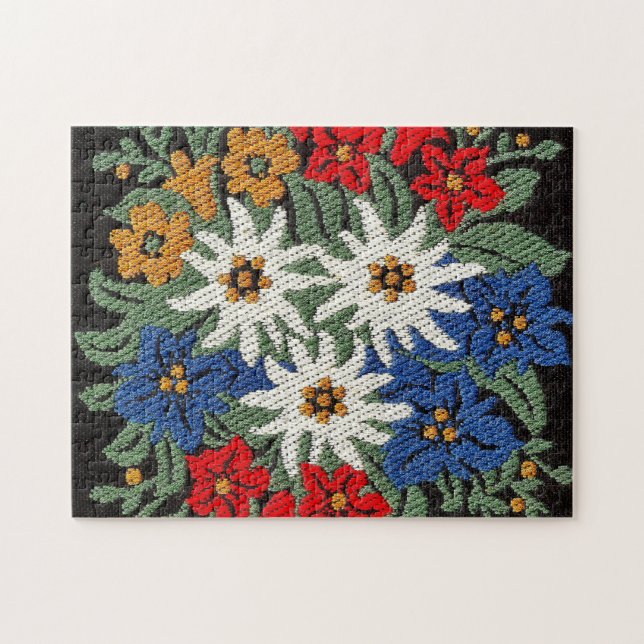 Edelweiss Swiss Alpine Flower Jigsaw Puzzle (Horizontal)