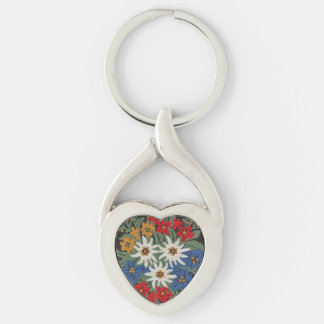 Edelweiss Swiss Alpine Flower Key Ring