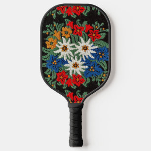 Edelweiss Swiss Alpine Flower  Pickleball Paddle