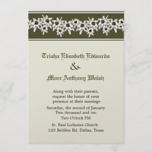 Edelweiss Wedding Invitation