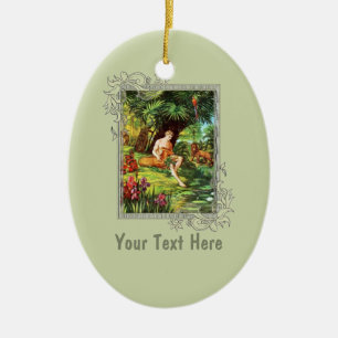 Eden Adam In The Garden Ceramic Tree Decoration