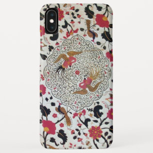 EDEN / ELEGANT RED BLACK WHITE FLOWERS AND BIRDS iPhone XS MAX CASE