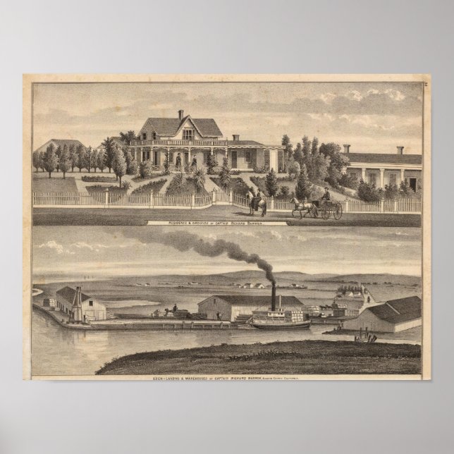 Eden Landing, Barron residence, warehouses Poster (Front)