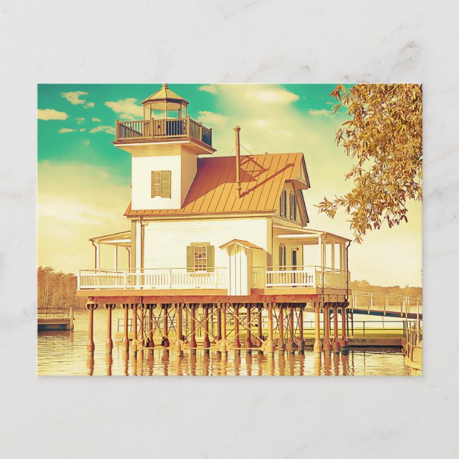 Edenton NC Lighthouse Postcard (Front)