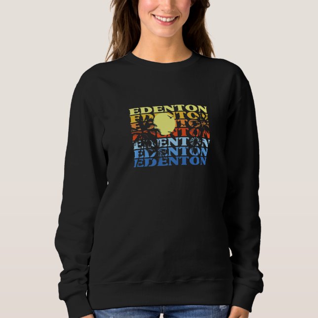Edenton North Carolina Beach Nc Beach Bum Sweatshirt (Front)