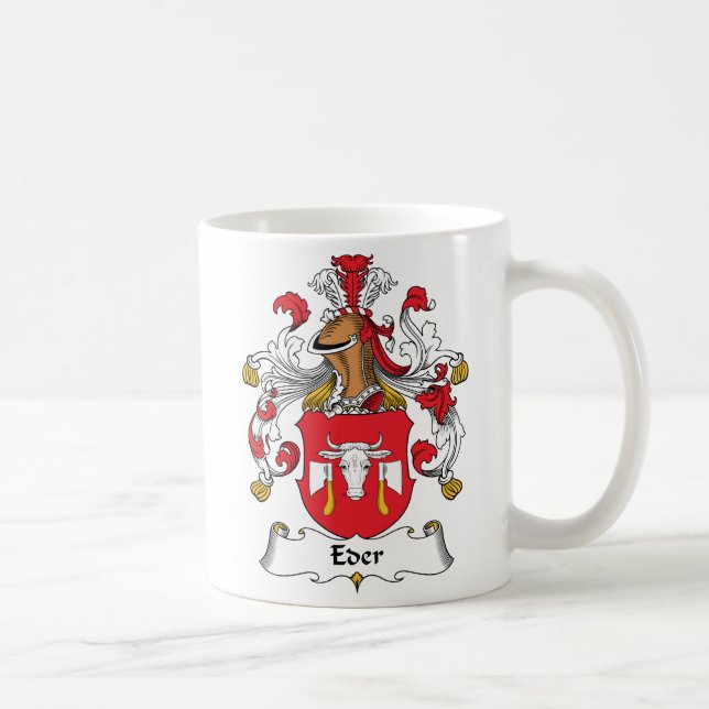 Eder Family Crest Coffee Mug (Right)