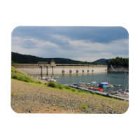 Edersee Staumauer bei Niedrigwasser