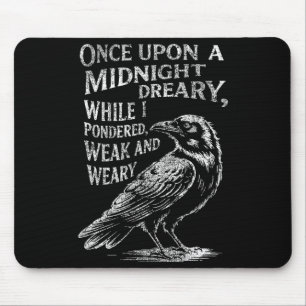 Edgar Allan E Em The Raven Line Edgar Allan E Gift Mouse Pad