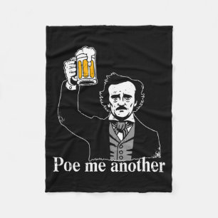 Edgar Allan E Me Another Raven Nevermore Gothic Gi Fleece Blanket