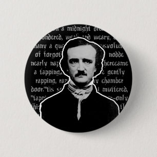 Edgar Allan Poe 6 Cm Round Badge