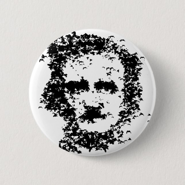 Edgar Allan Poe 6 Cm Round Badge (Front)