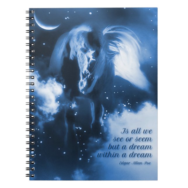 Edgar Allan Poe A Dream within A Dream Horse Notebook (Front)