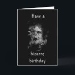 Edgar Allan Poe Birthday Card (dark cover)<br><div class="desc">poe in smoke with raven</div>