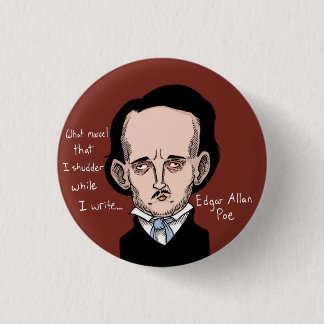 Edgar Allan Poe Button