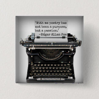 Edgar Allan Poe button